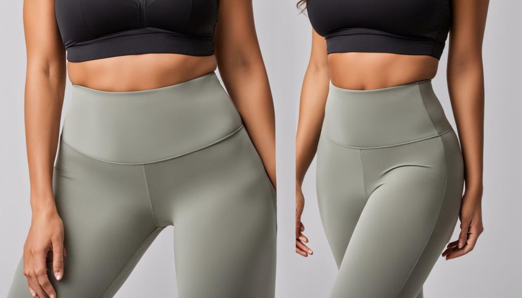 flattering high-waisted leggings