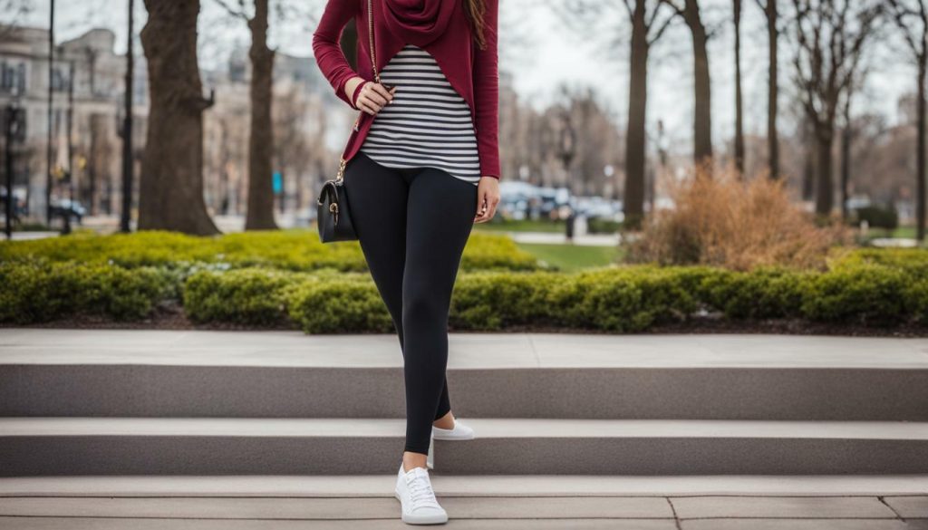 Are leggings considered immodest clothing without a longer top