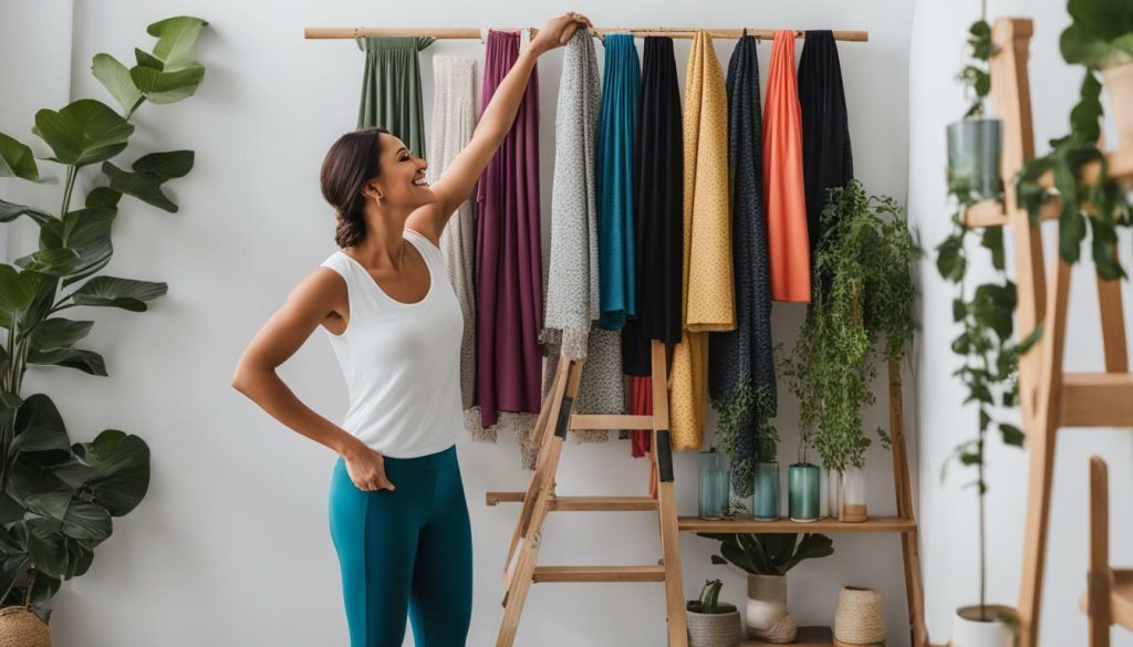 yoga pants organization hacks