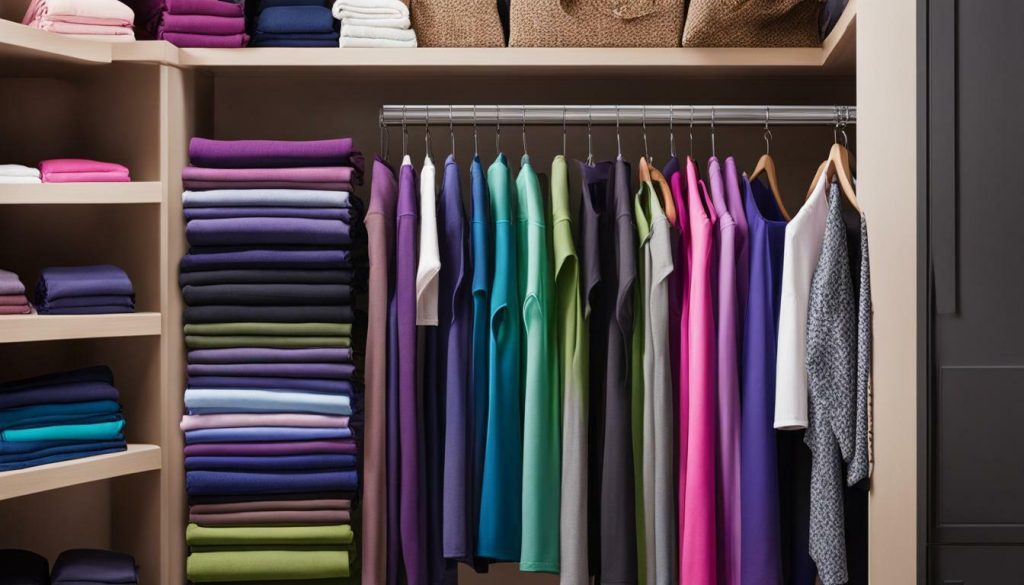 yoga pants organization tips