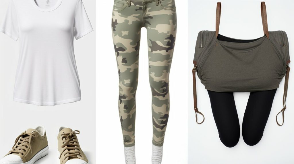 Camo leggings casual outfit