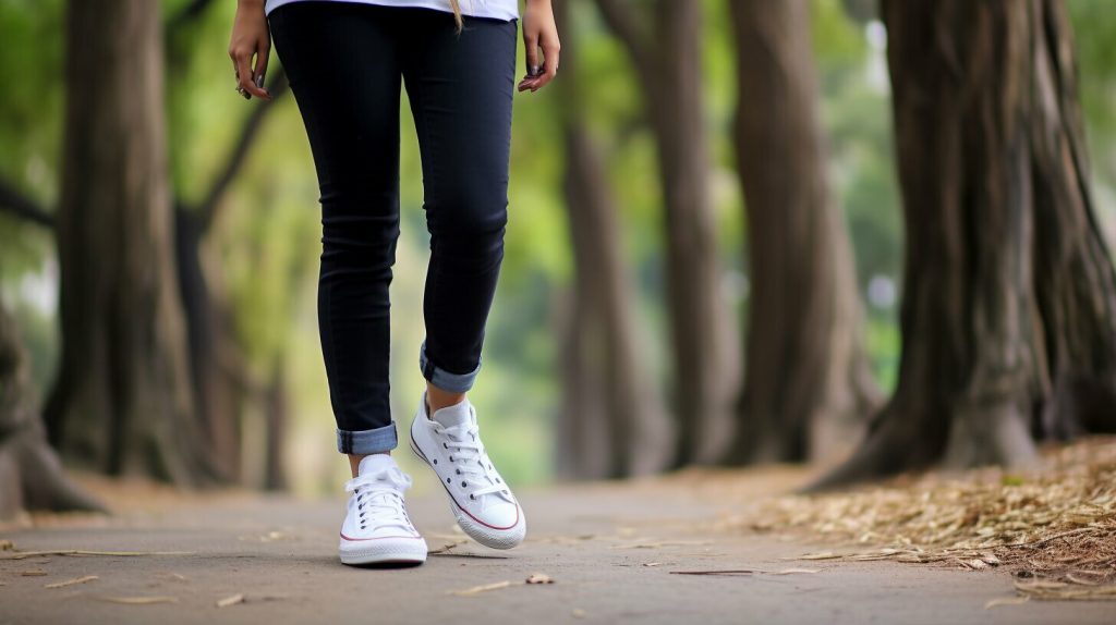 High Top Converse and Leggings