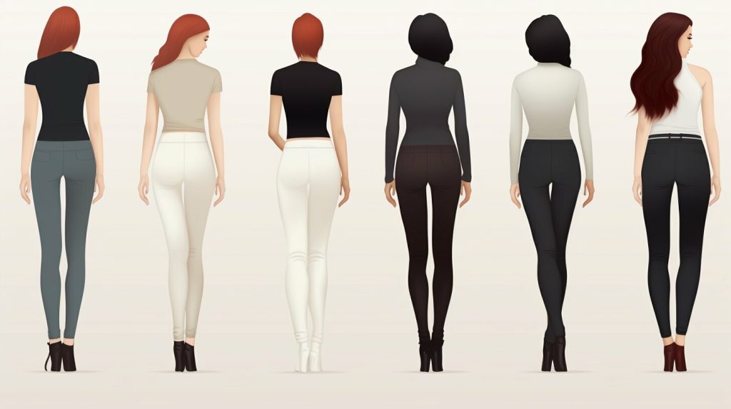 Leggings length for different heights