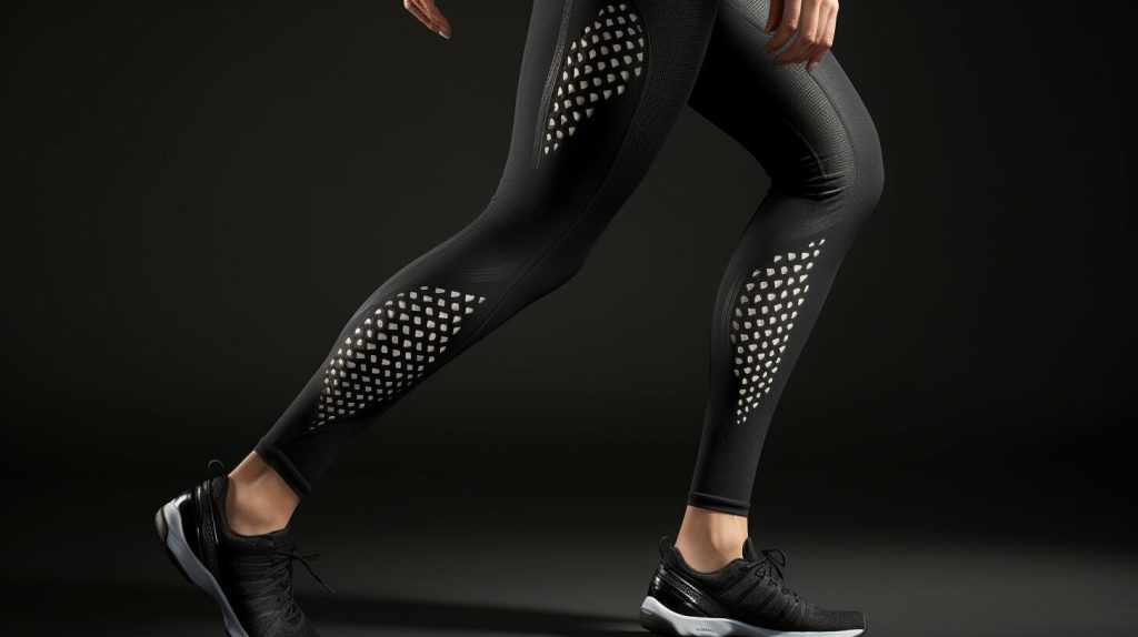 Leggings with reflective details