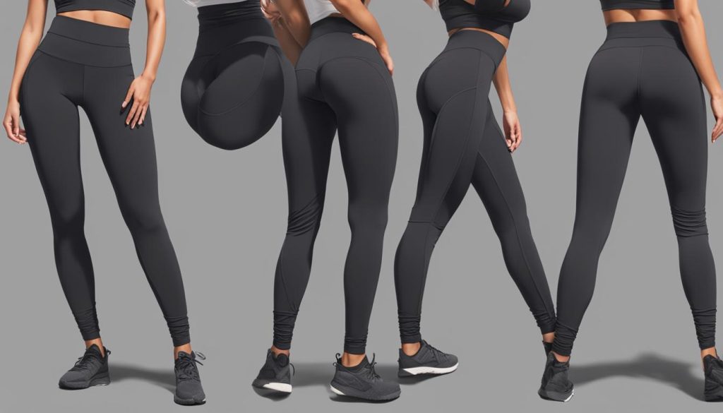 SEASUM High Waist Yoga Pants Ruched Butt Lifting leggings