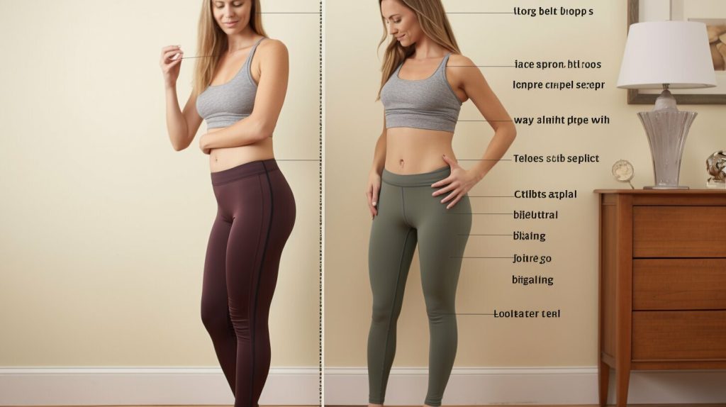 Sizing Indicators for Leggings