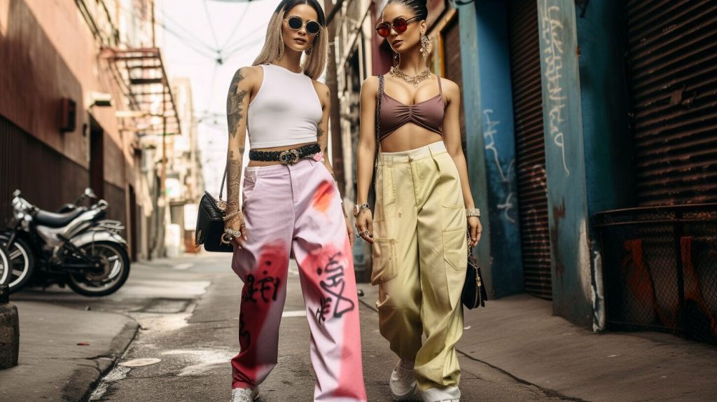 Vanessa Hudgens and Rihanna in pink pants