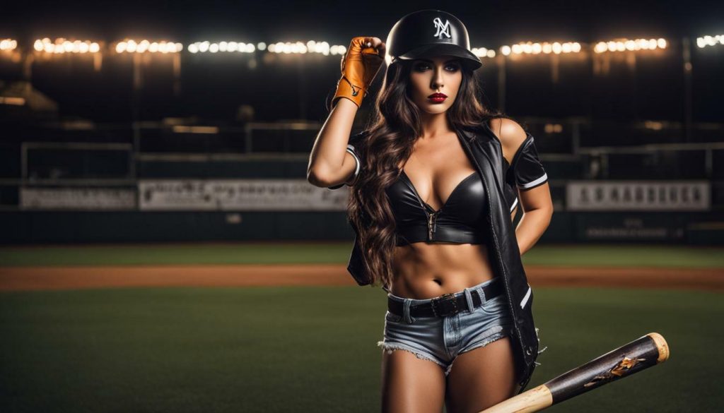 baseball themed lingerie