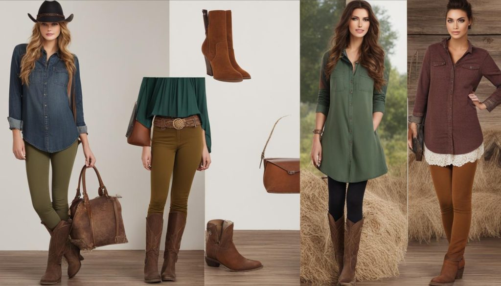 best colors for leggings to wear with cowboy boots