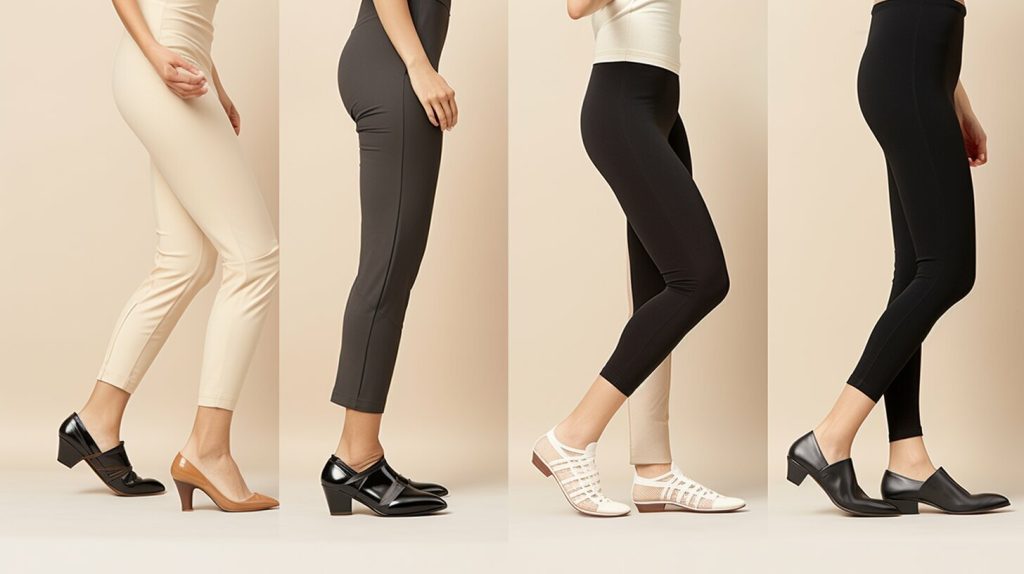 best shoes to match with flared leggings