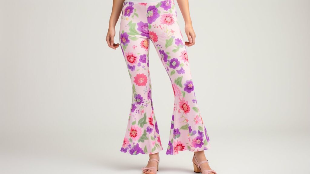 floral print flare leggings