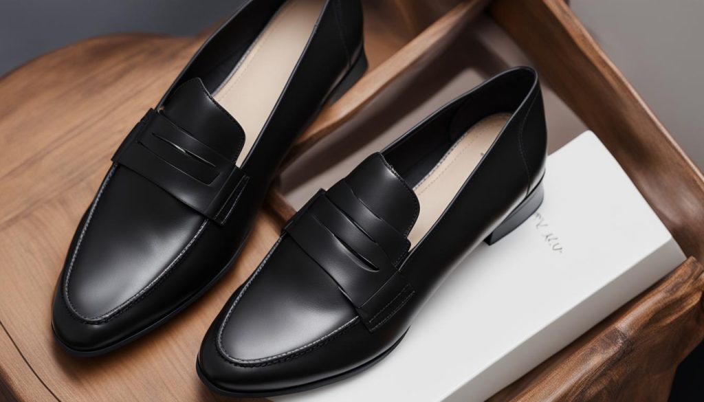 loafers with faux leather leggings