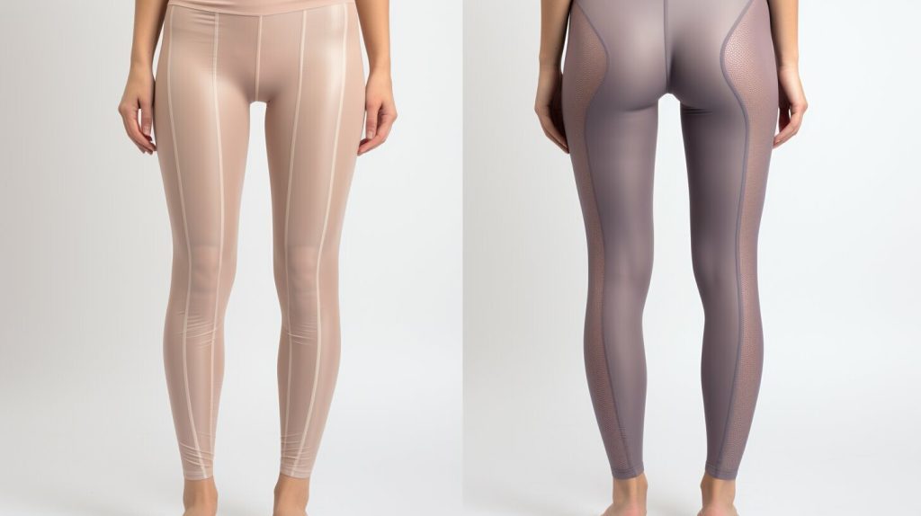 opaque fabric leggings