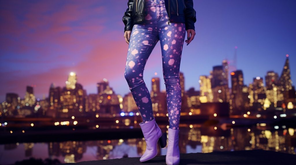 outfit ideas for purple leggings