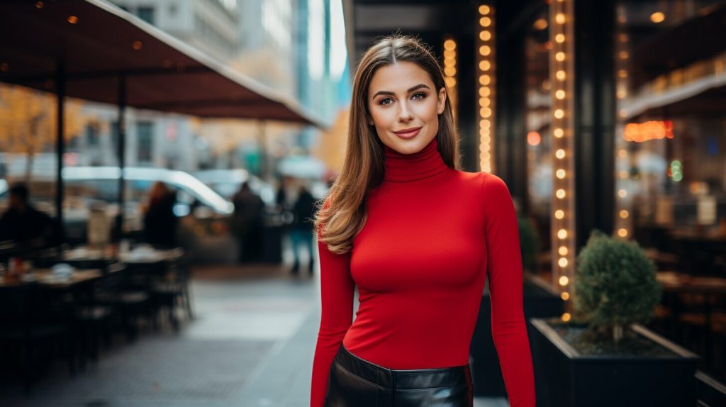 red leggings outfit