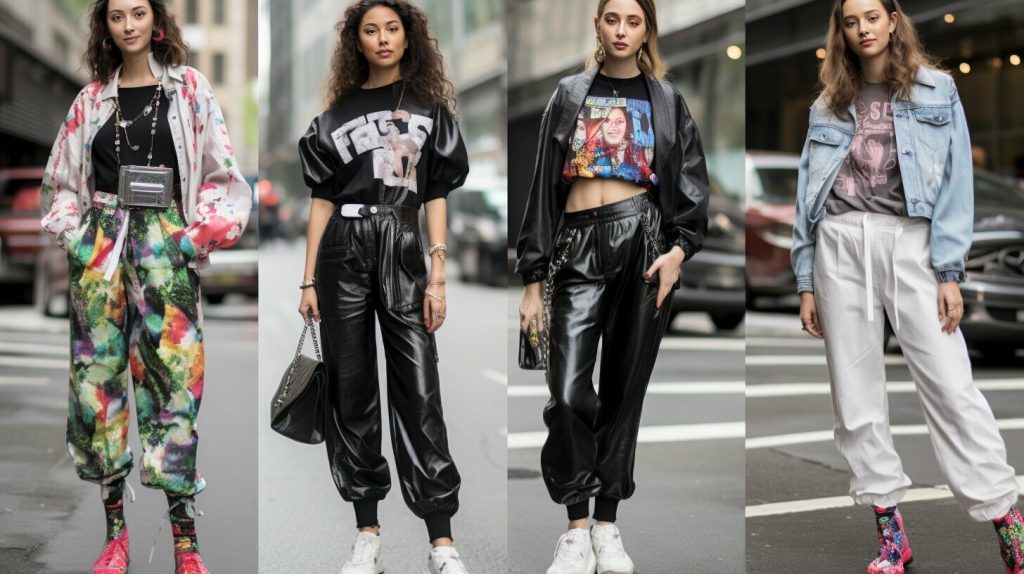 street style looks with shiny leather leggings