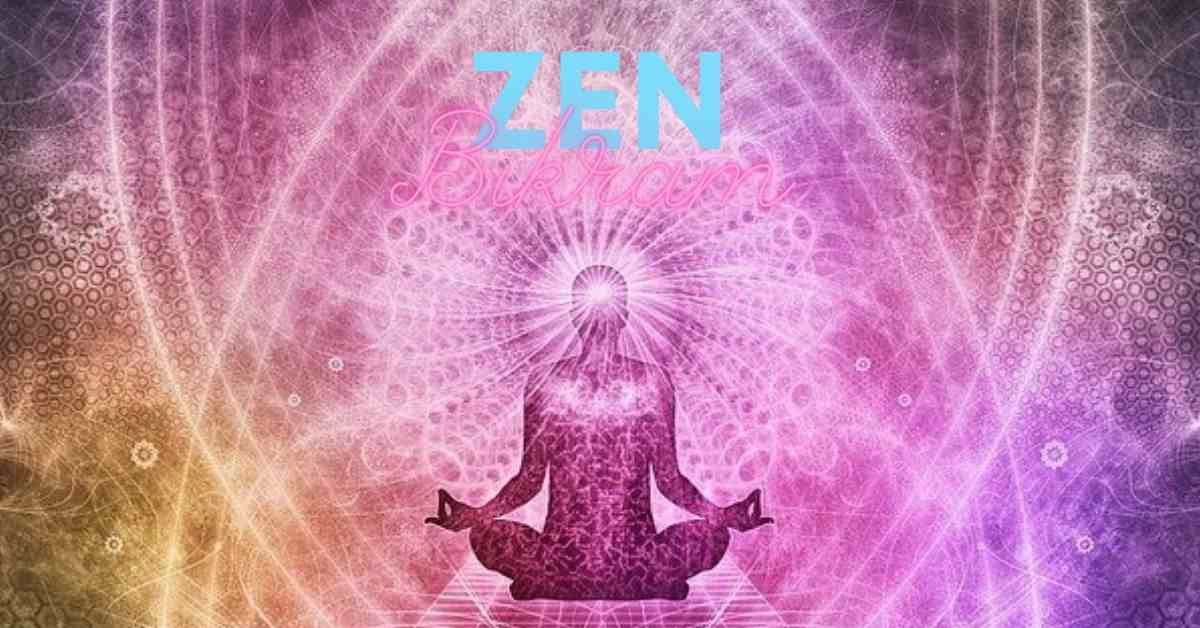 Zen bikram image of an infinite bieng becoming spiritually enlightened.