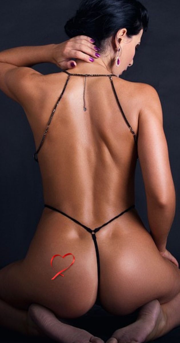 woman wearing a sexy thong underwear