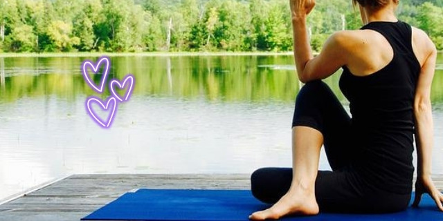 yoga by the lake